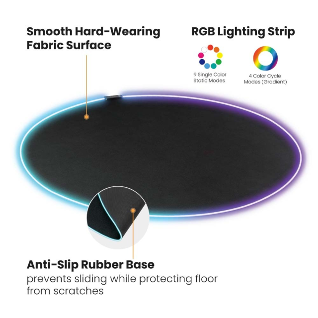 RGB GAMING ROOM FLOOR MAT with color-changing edges, E-Modest Limited. ,RGB GAMING ROOM FLOOR MAT with color-changing edges