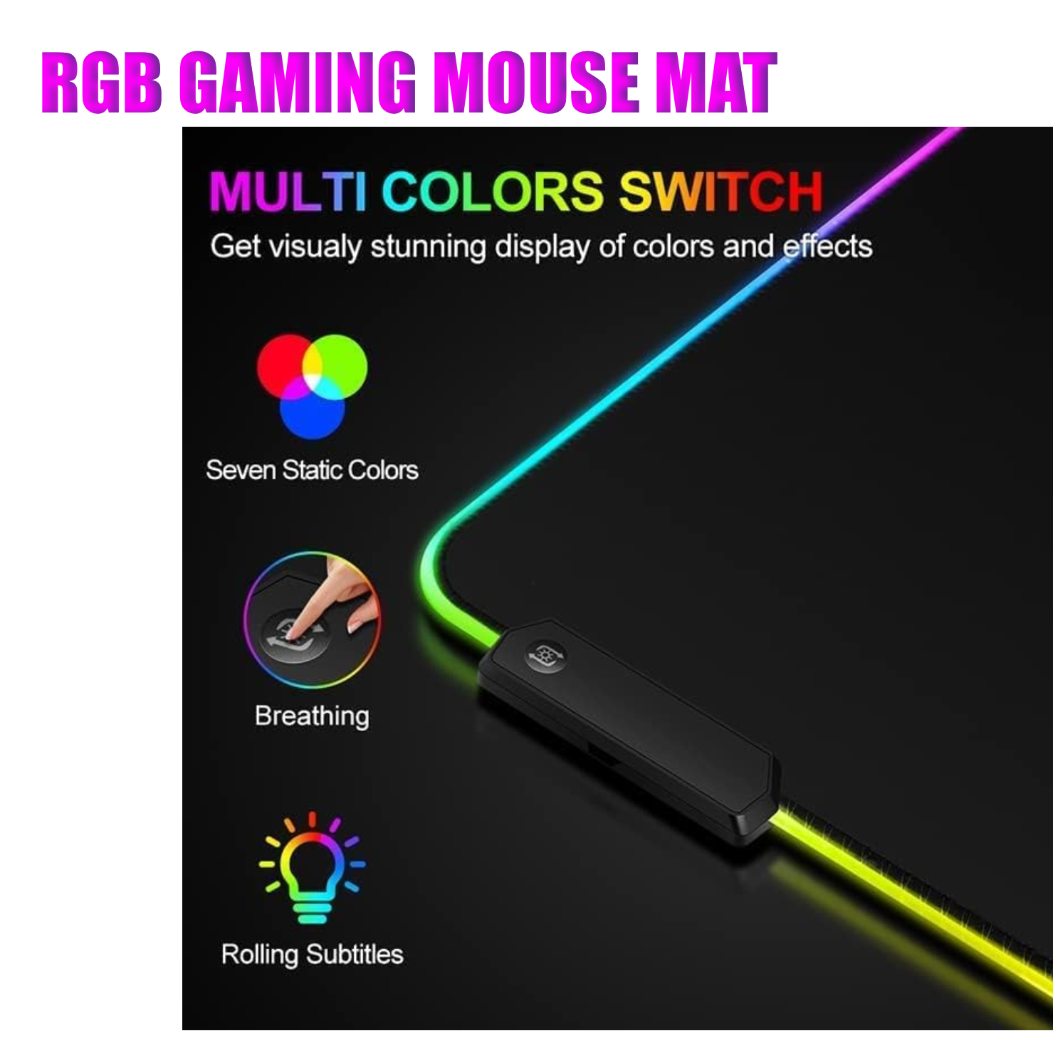 RGB Mouse Pad, E-Modest Limited. ,RGB Mouse Pad