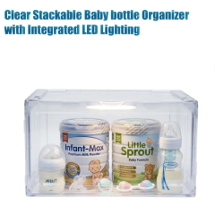 Premium Stackable Transparent Baby Essentials Storage Box, E-Modest Limited. ,Premium Stackable Transparent Baby Essentials Storage Box