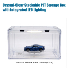 Premium Stackable Transparent Book and Magazine Storage Box, E-Modest Limited. ,Premium Stackable Transparent Book and Magazine Storage Box