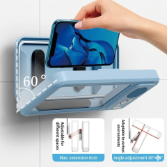 Waterproof shower phone holder with a built-in wireless Bluetooth speaker, E-Modest Limited. ,Waterproof shower phone holder with a built-in wireless Bluetooth speaker