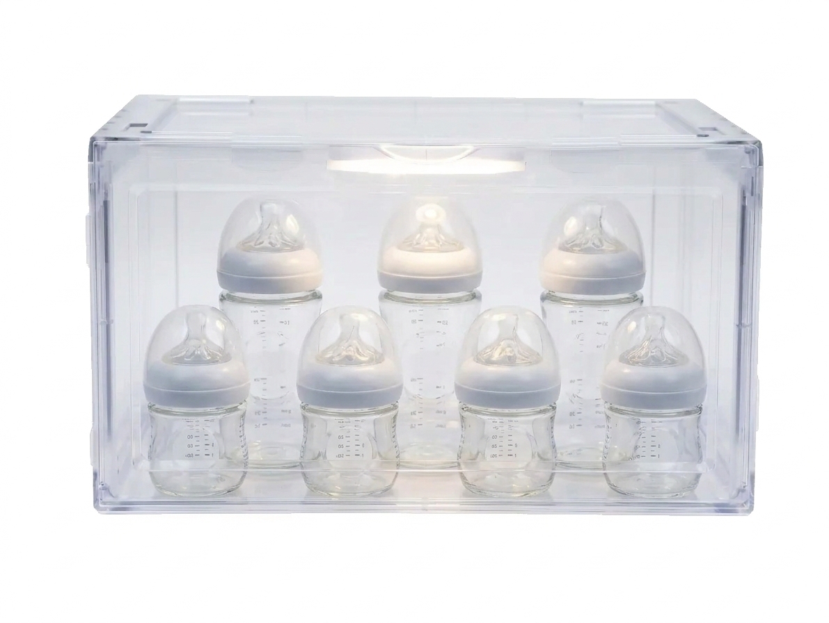 Premium Stackable Transparent Baby Essentials Storage Box, E-Modest Limited. ,Premium Stackable Transparent Baby Essentials Storage Box