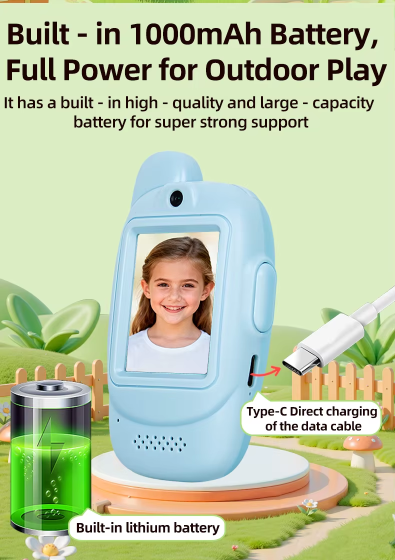 Rechargeable Video Walkie Talkies with Camera for Kids, E-Modest Limited. ,Children Video Walkie Talkies with Camera