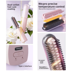Rechargeable Bang Hair Curler, E-Modest Limited. ,Hot sale Cordless Pocket-size Wireless Styling Iron Bang Hair Curler
