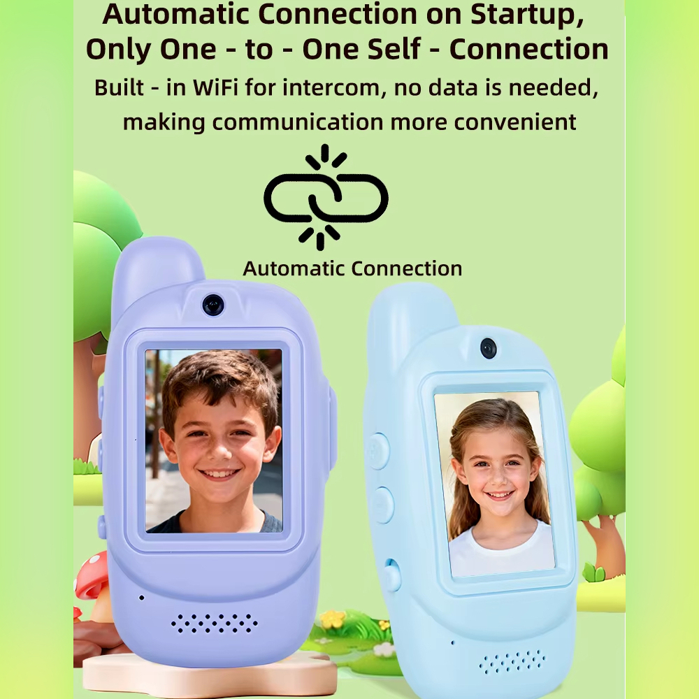 Rechargeable Video Walkie Talkies with Camera for Kids, E-Modest Limited. ,Children Video Walkie Talkies with Camera