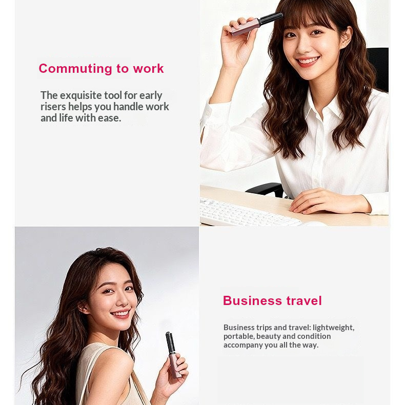 Rechargeable Bang Hair Curler, E-Modest Limited. ,Hot sale Cordless Pocket-size Wireless Styling Iron Bang Hair Curler