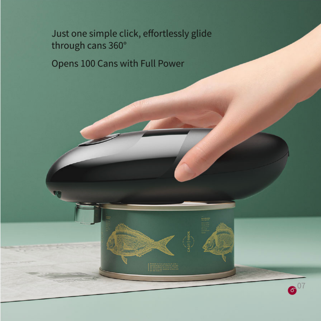 Automatic Electric Can Opener, E-Modest Limited. ,Rechargeable Electric Can Opener One-Touch Hands-Free Rechargeable Electric Can Opener