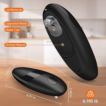 Automatic Electric Can Opener, E-Modest Limited. ,Rechargeable Electric Can Opener One-Touch Hands-Free Rechargeable Electric Can Opener