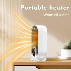 Portable Capsule Space Heater, E-Modest Limited. ,Smart Portable Capsule Space Heater with Digital Display (Item HT-H6), 2-Speed Personal Desktop Fan Heater with 12H Timer, PTC Ceramic Table Warmer with Tip-Over & Overheat Protection