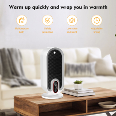 Portable Capsule Space Heater, E-Modest Limited. ,Smart Portable Capsule Space Heater with Digital Display (Item HT-H6), 2-Speed Personal Desktop Fan Heater with 12H Timer, PTC Ceramic Table Warmer with Tip-Over & Overheat Protection