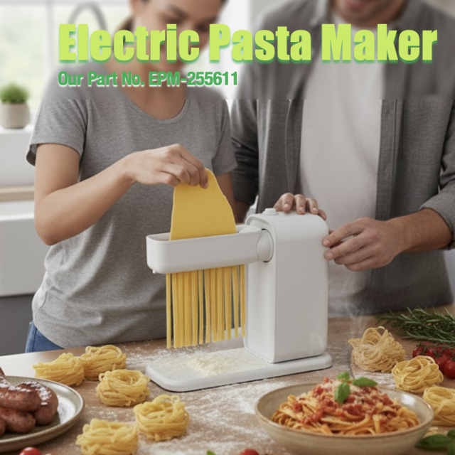 Automatic Noodle & Pasta Maker Machine, E-Modest Limited. ,Electric Pasta Machine Homemade 3-in-1 Pasta Maker Machine Includes Pasta Roller/ Spaghetti Cutter / & Fettuccine Cutter