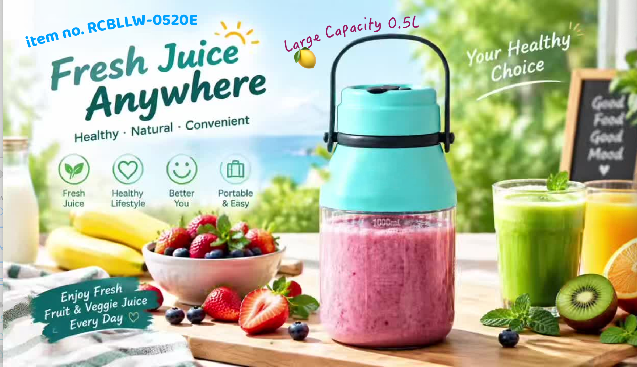 500ml Wireless Portable Blender | 7.4V Ice Crushing Juicer, E-Modest Limited. ,500ml Wireless Portable Blender Rechargeable Blender