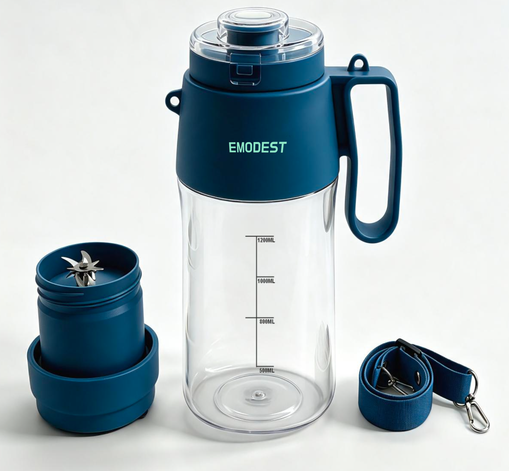 Wireless Portable Blender Large-capacity 1200ml Ice Crushing Juicer, E-Modest Limited. ,Wireless Portable Blender Large-capacity 1200ml Ice Crushing Juicer