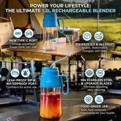 Wireless Portable Blender Large-capacity 1200ml Ice Crushing Juicer, E-Modest Limited. ,Wireless Portable Blender Large-capacity 1200ml Ice Crushing Juicer