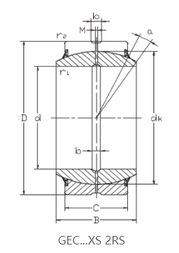 GEH750HCS RADIAL SPHERICAL PLAIN BEARING