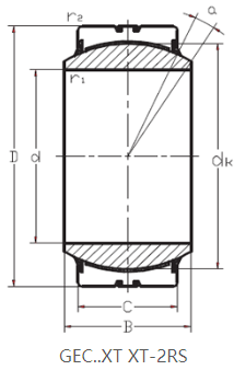 GEC600XT MAINTENANCE FREE RADIAL SPHERICAL PLAIN BEARING