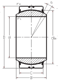 GEC340DW MAINTENANCE FREE RADIAL SPHERICAL PLAIN BEARING