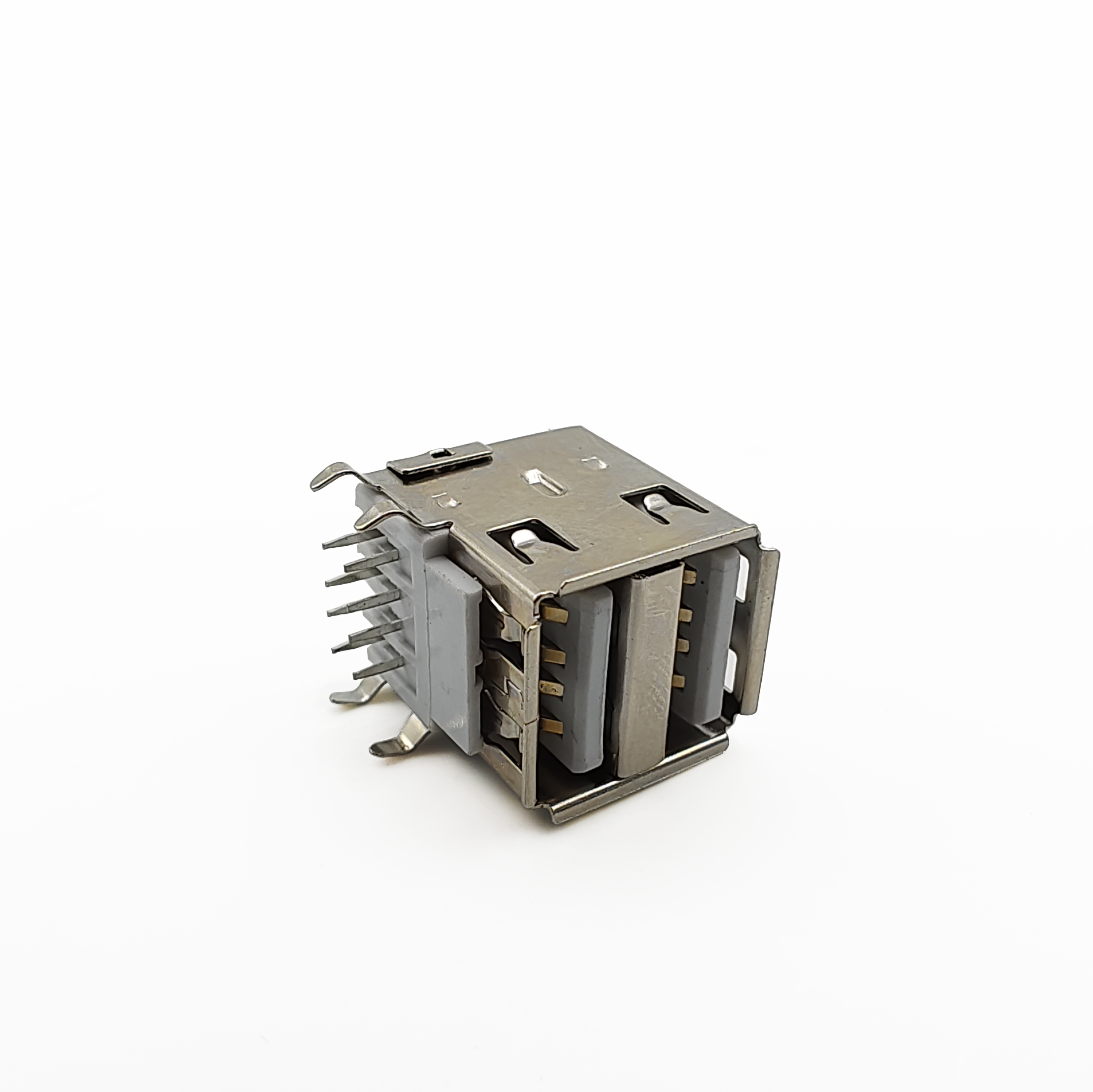 USB 2.0 Type-A Dual-Layer Horizontal Through-Hole Female Receptacle,JCT Connector LTD,USB 2.0 Type-A Dual-Layer Horizontal Through-Hole Female Receptacle
