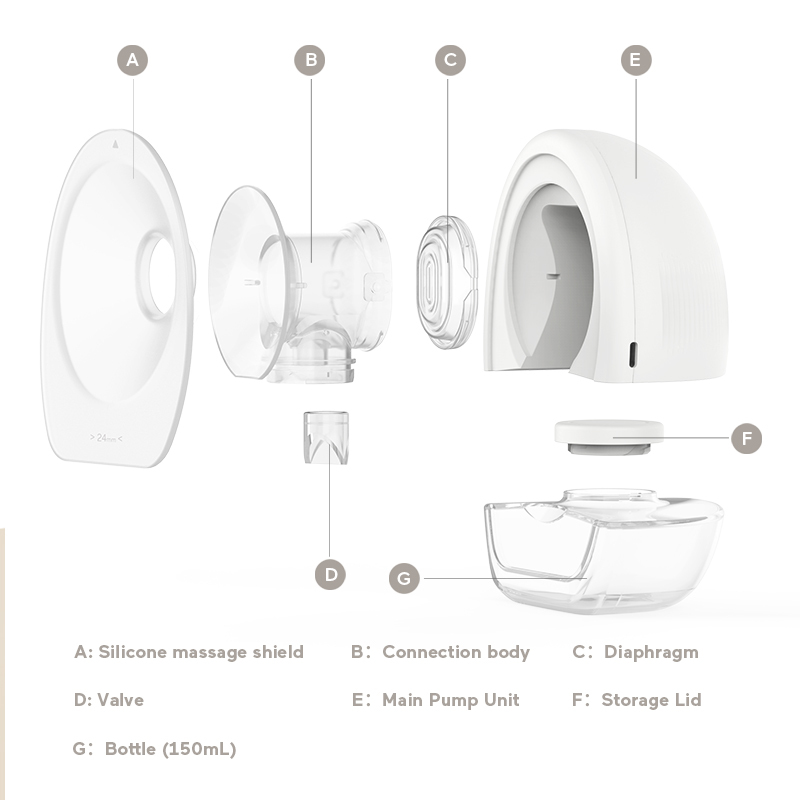 AOV6853 Wearable Breast Pump