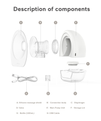 AOV6853 Wearable Breast Pump