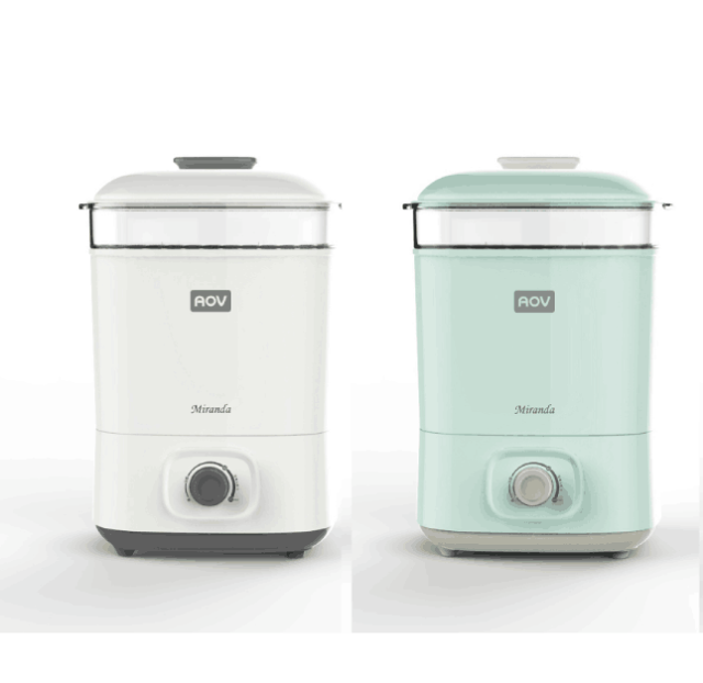 AOV OEM Electric BPA Free 8-Bottle Capacity Intelligent Baby Milk Bottle Sterilizer & Dryer 0-12 Months Print Pattern Portable
