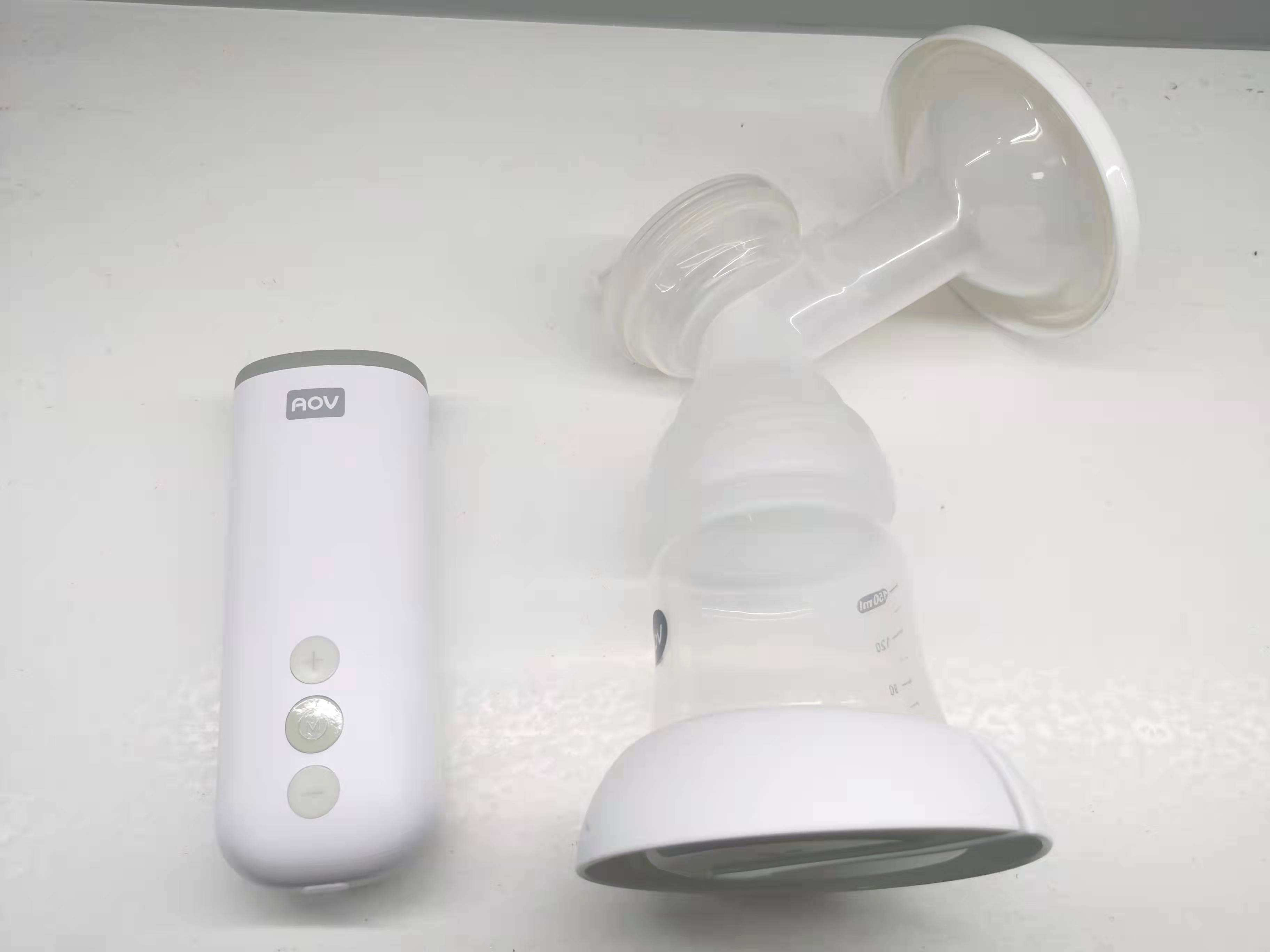 AOV Custom Mini Portable Lithium Battery Electric Baby Milk Breast Pump Hands Free