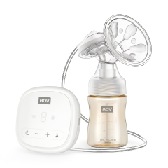 AOV Custom Double Electric Hands Free Portable Breast Pump, CE Certified, PP Silicone BPA Free, 150ml, Variable Suction Modes