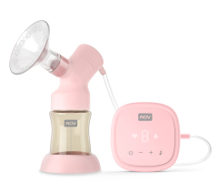 AOV Custom Double Electric Hands Free Portable Breast Pump, CE Certified, PP Silicone BPA Free, 150ml, Variable Suction Modes