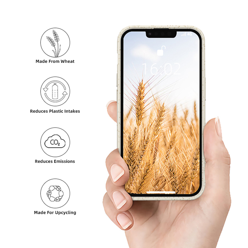 iPhone 100% biodegradable straw Phone Case Manufacturer