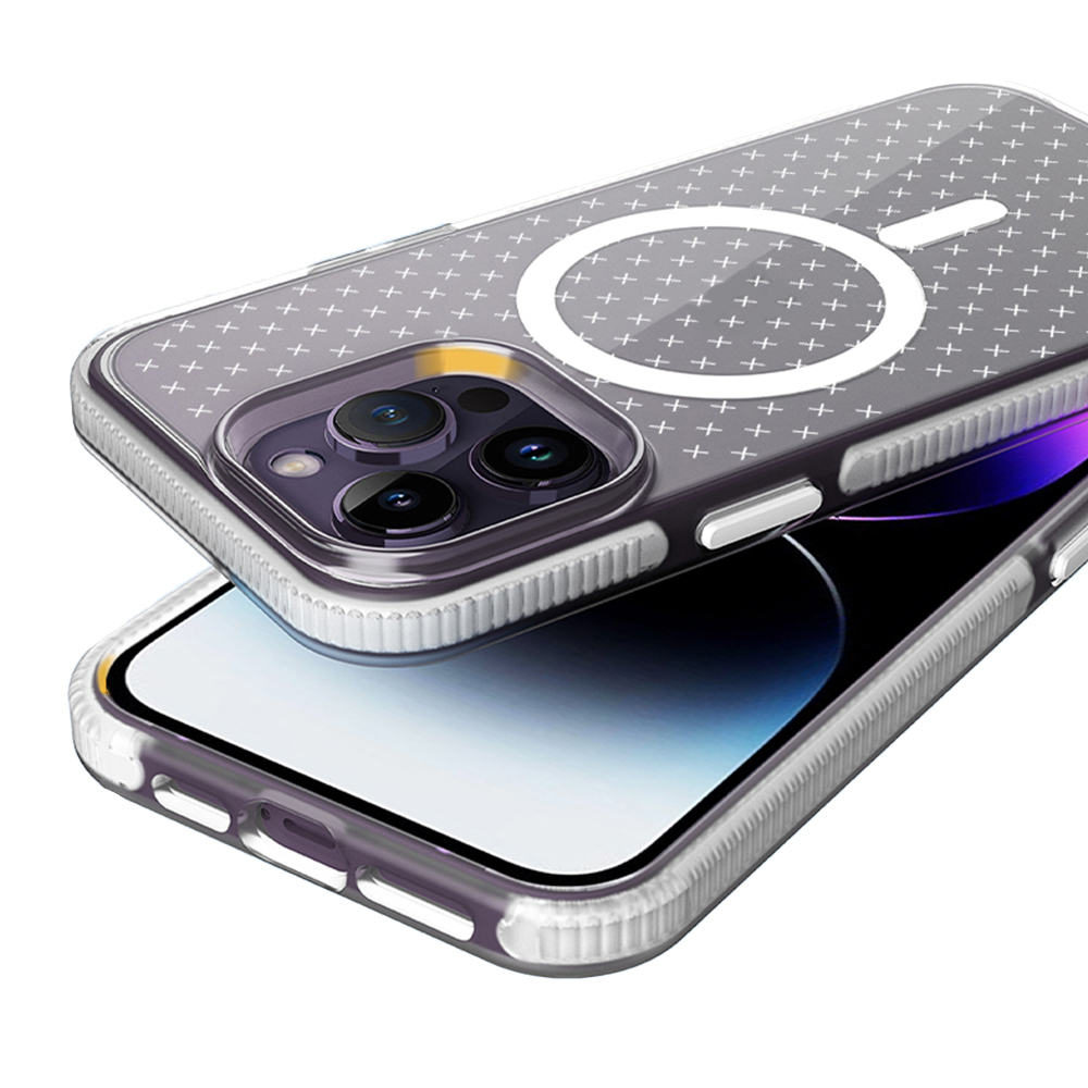 iPhone PC+TPU cross-patterned Phone Case Manufacturer