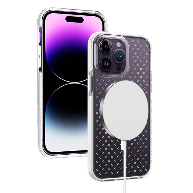 iPhone PC+TPU cross-patterned Phone Case Manufacturer