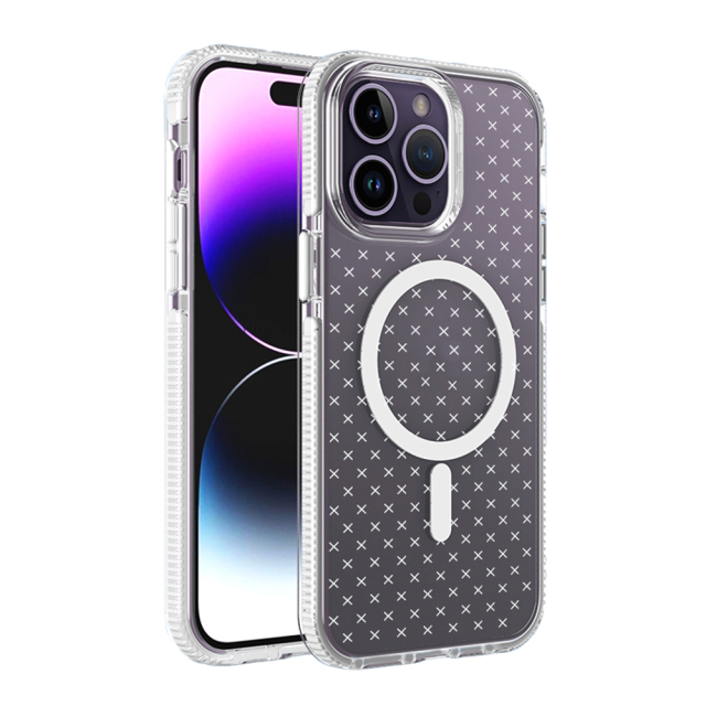 iPhone PC+TPU cross-patterned Phone Case Manufacturer