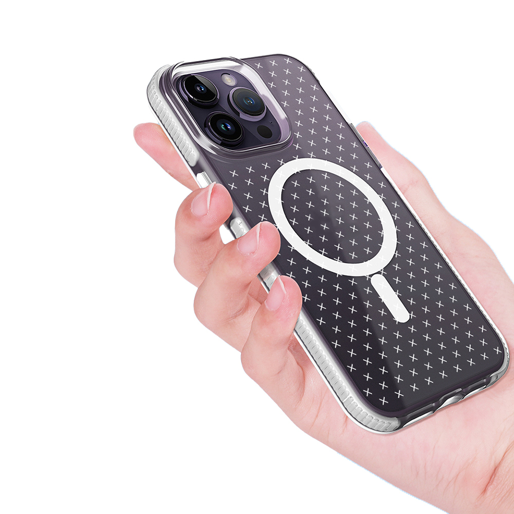iPhone PC+TPU cross-patterned Phone Case Manufacturer
