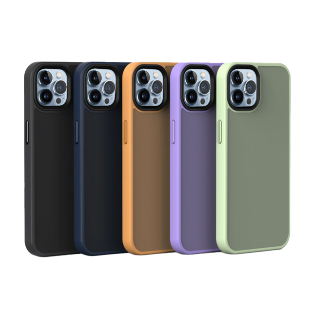 iPhone PC+TPU Matte full covered coating Phone Case Manufacturer