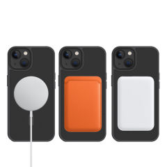iPhone PC+TPU Magnetic Matte full covered coating Phone Case Manufacturer
