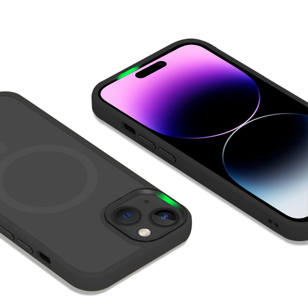 iPhone PC+TPU Magnetic Matte full covered coating Phone Case Manufacturer