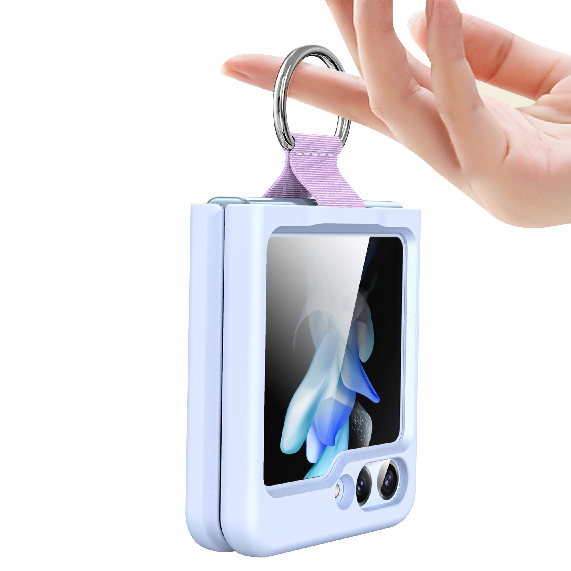 PC Samsung Z-filp5 Ring Phone Case Manufacturer