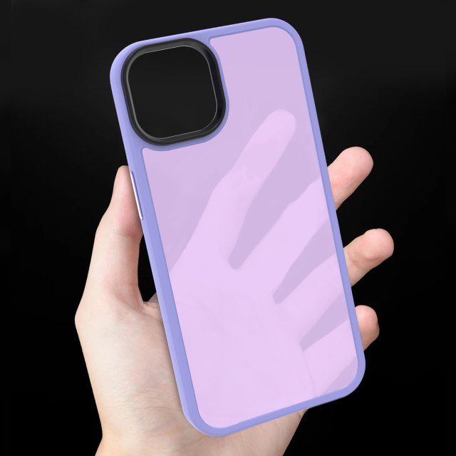iPhone15 PC+TPU Frosted semi-transparent Phone Case Manufacturer