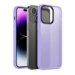 iPhone15 PC+TPU Frosted semi-transparent Phone Case Manufacturer