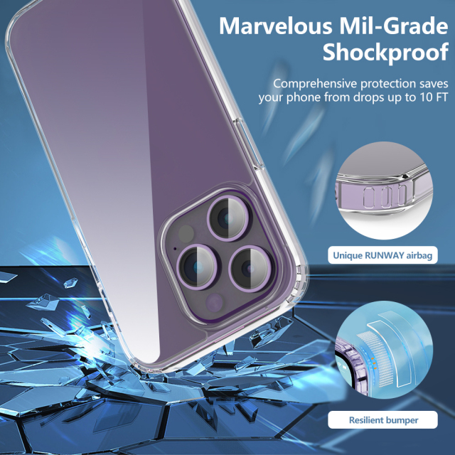 PC+TPU Clear iPhone15pro Phone Case Manufacturer