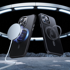 iPhone Rotating Stand Magnetic Frosted Phone Case Manufacturer