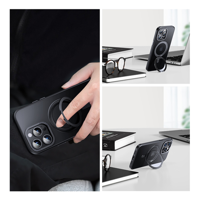 iPhone Rotating Stand Magnetic Frosted Phone Case Manufacturer