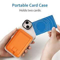 PU Leather Phone Stand with Magnetic Card Holder Manufacturer