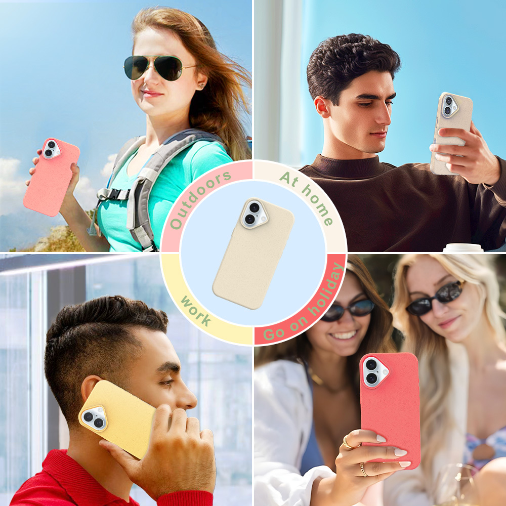 iPhone 100% biodegradable straw Phone Case Manufacturer