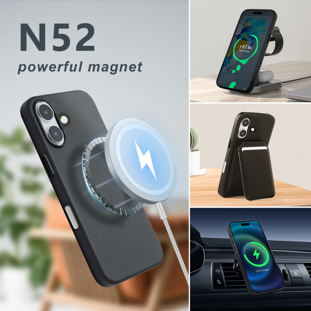 iPhone16 PU Leather MagSafe Phone Case Manufacturer