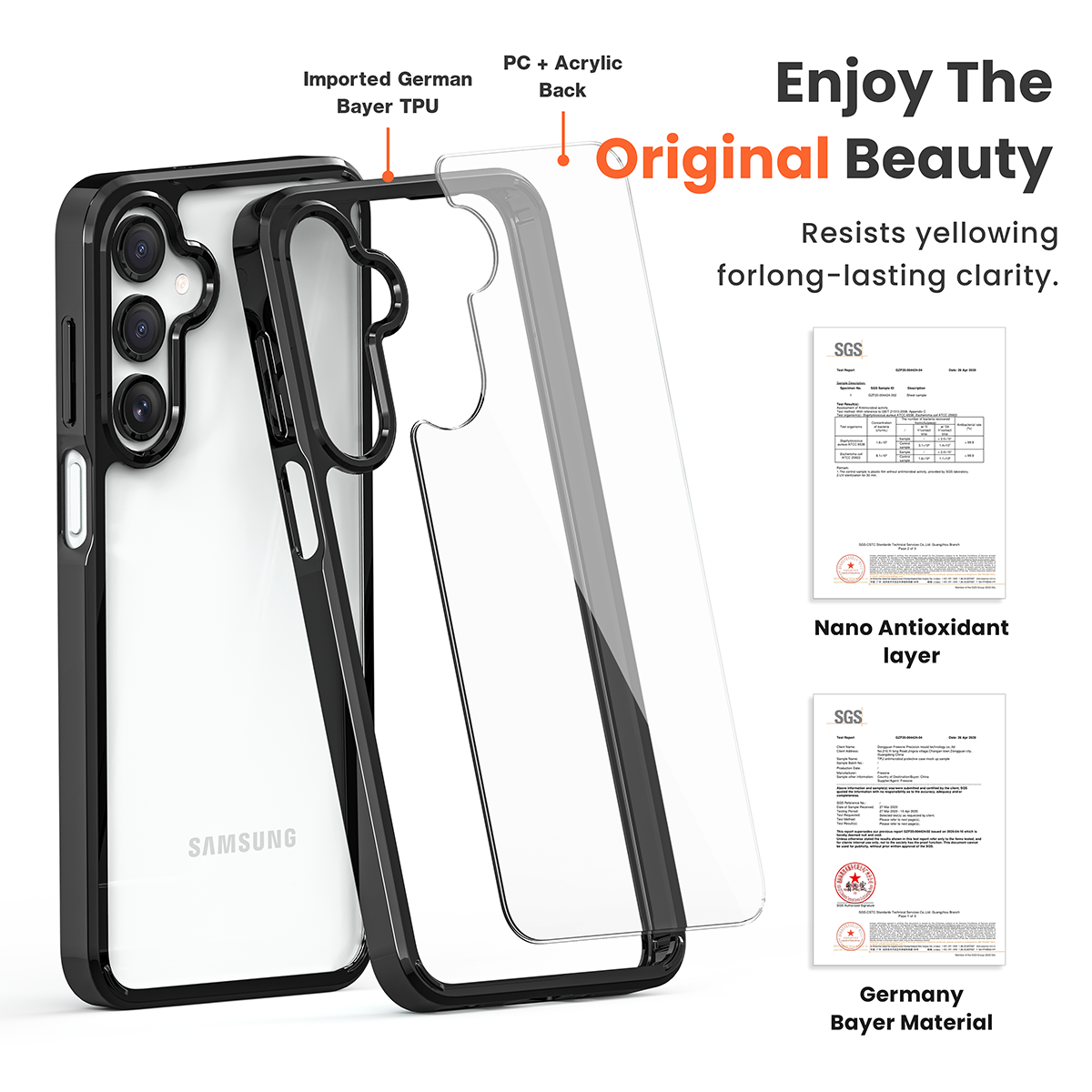 Samsung A16 A26 A36 A56 PC TPU Phone Case Manufacturer
