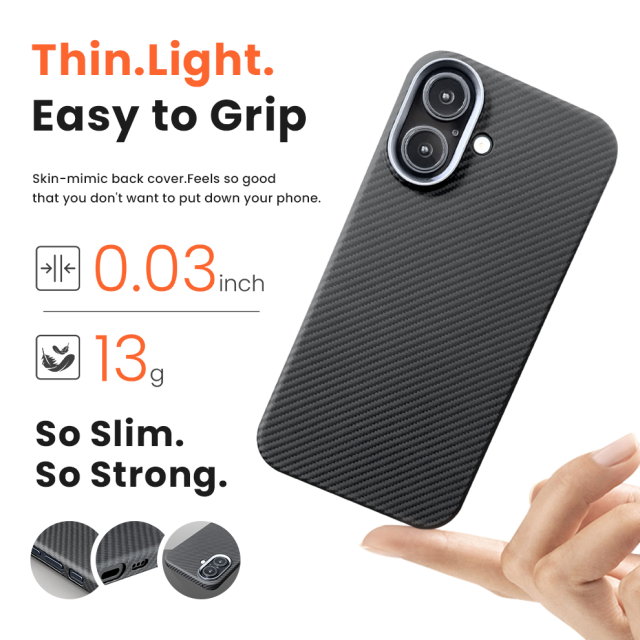 Real Kevlar 100% iPhone16 pro promax Phone Case Manufacturer