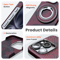 Real Kevlar 100% iPhone16 pro promax Phone Case Manufacturer