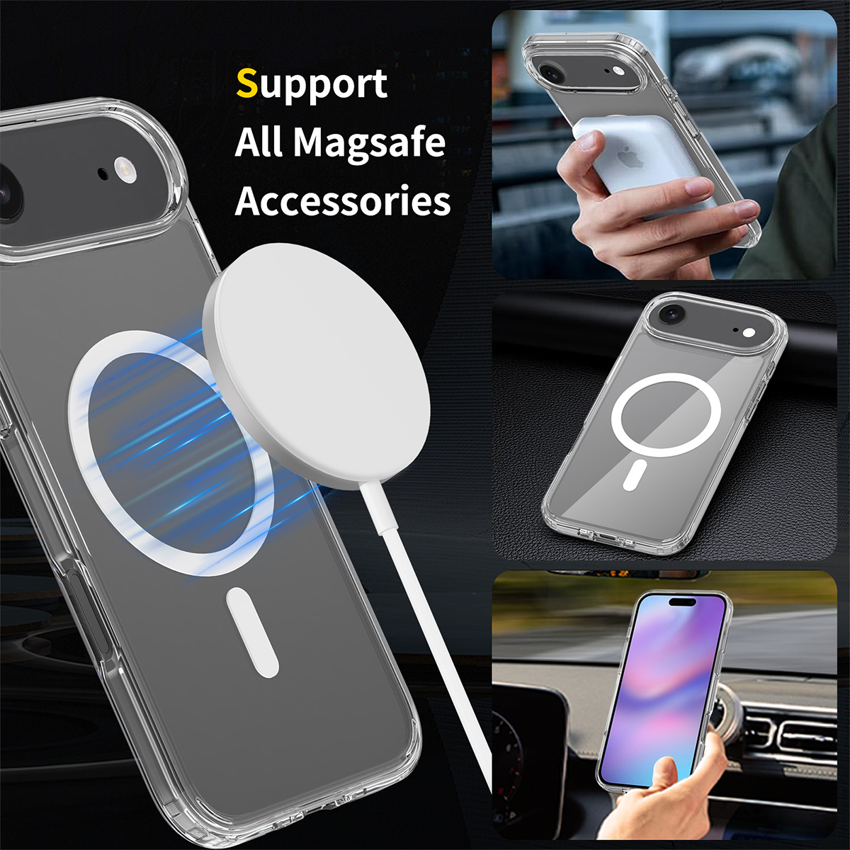 iPhone 17 14 15 16 air pro max PC TPU Clear Phone Case Manufacturer
