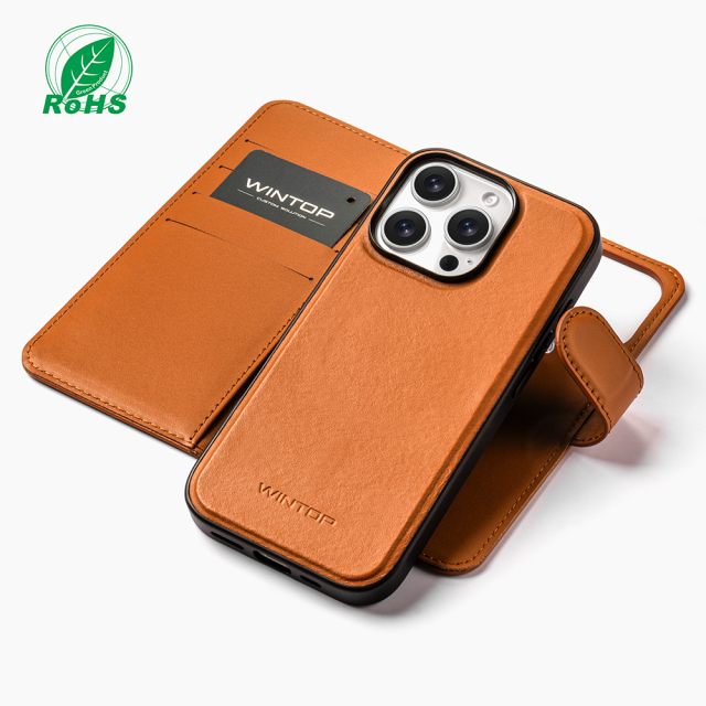 iPhone16 17 pro promax MagSafe eco friendly PU leather Phone Case Manufacturer